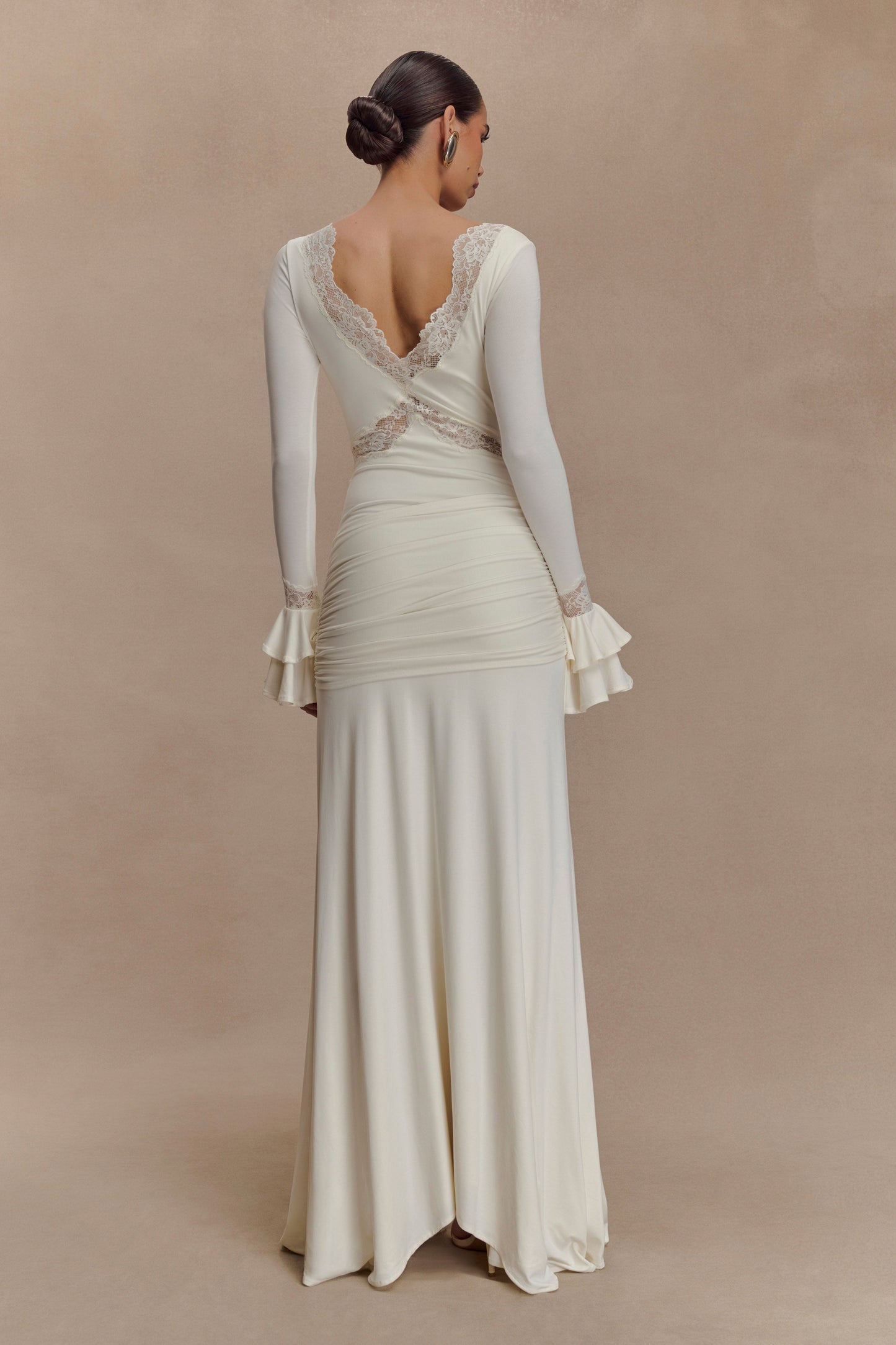 Electra Lace Satin Maxi Dress