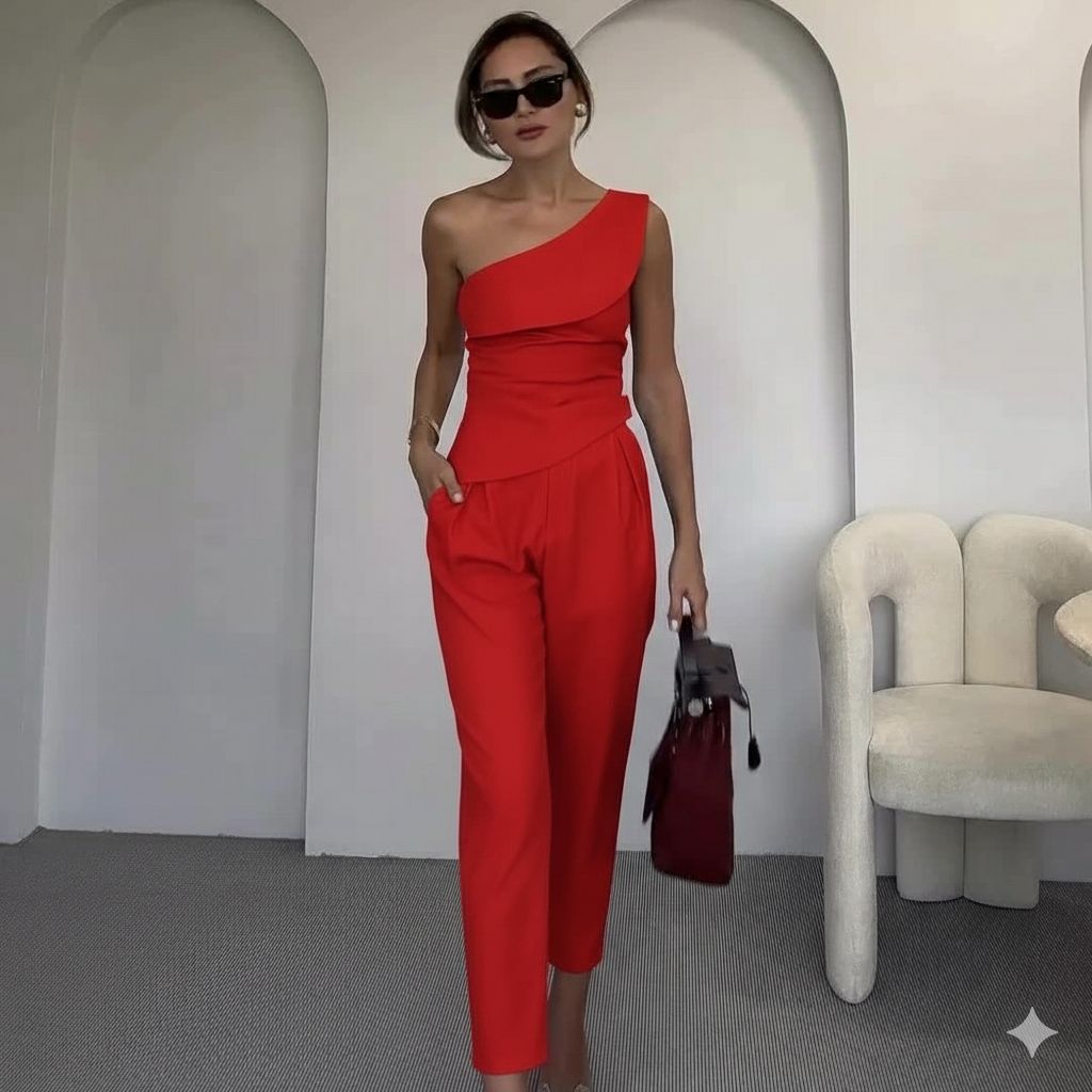 Elara Cross-Neck Set