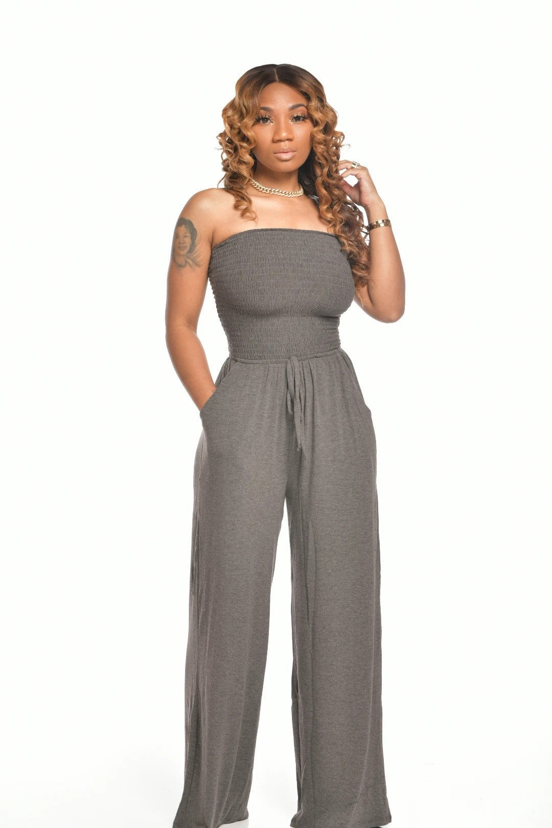 Strapless Jumpsuit