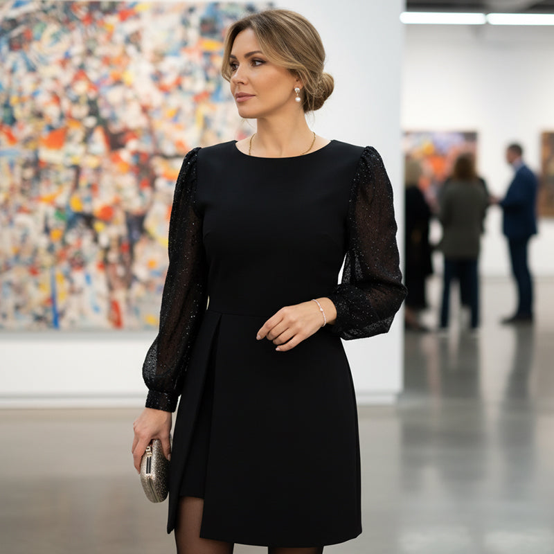 Elegant Sequin Embroidered Dress