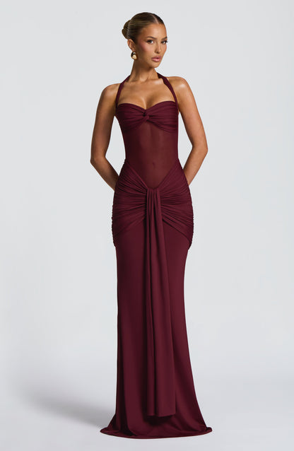 Vixen Maxi Dress - Cherry Lacquer Dress Babyboo Fashion Premium Exclusive Design